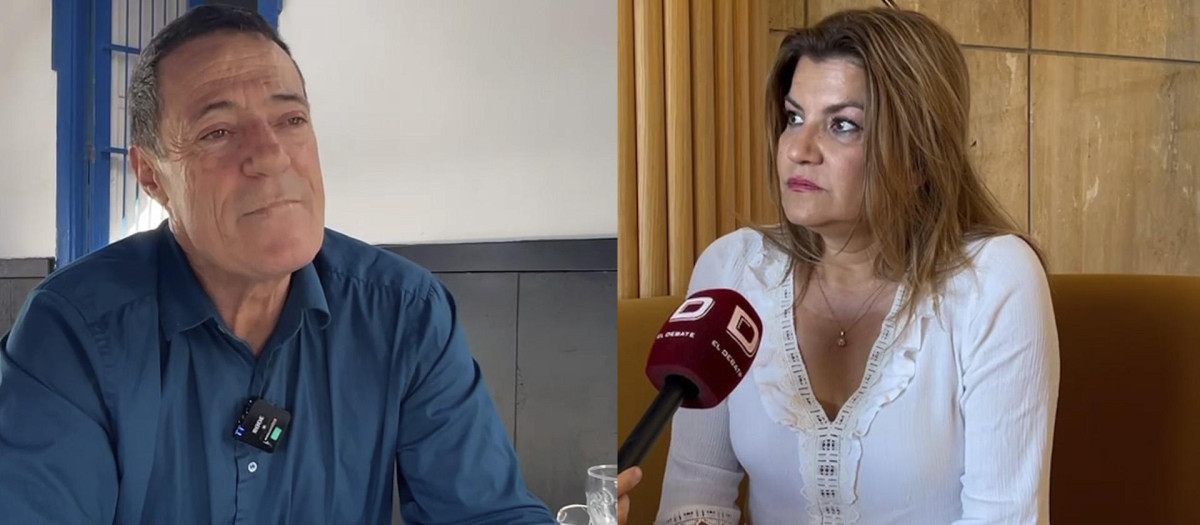 Óscar Pérez (Vox) y María Jesús Tovar (PP)