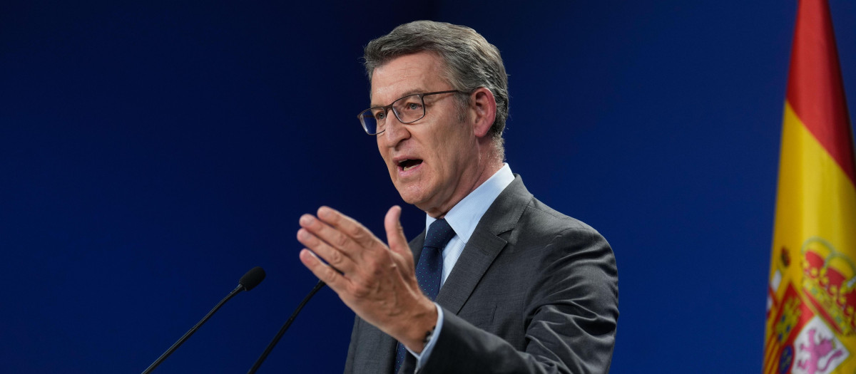 El líder del PP, Alberto Núñez Feijóo