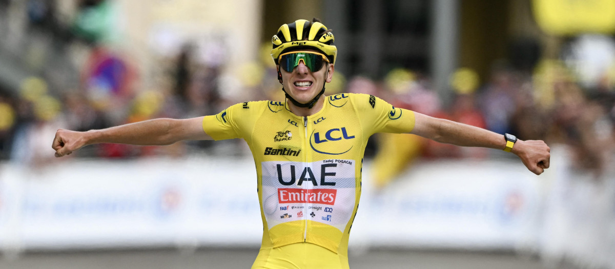 Tadej Pogacar ganó la 14ª etapa del Tour de Francia