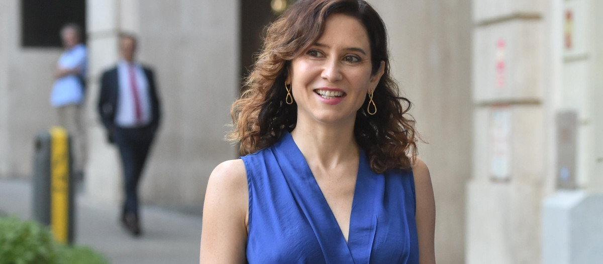 La presidenta de la Comunidad de Madrid, Isabel Díaz Ayuso