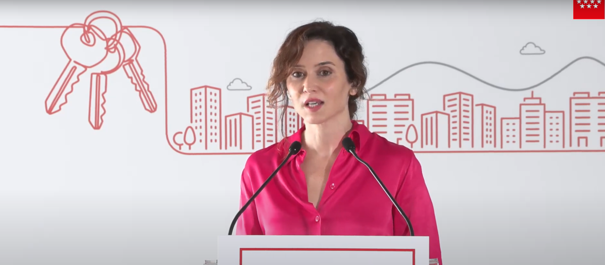 La presidenta de la Comunidad de Madrid, Isabel Díaz Ayuso