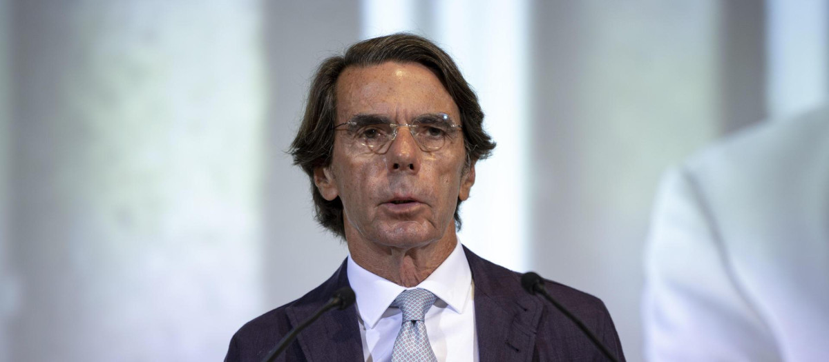 El expresidente del Gobierno y presidente de FAES, José María Aznar