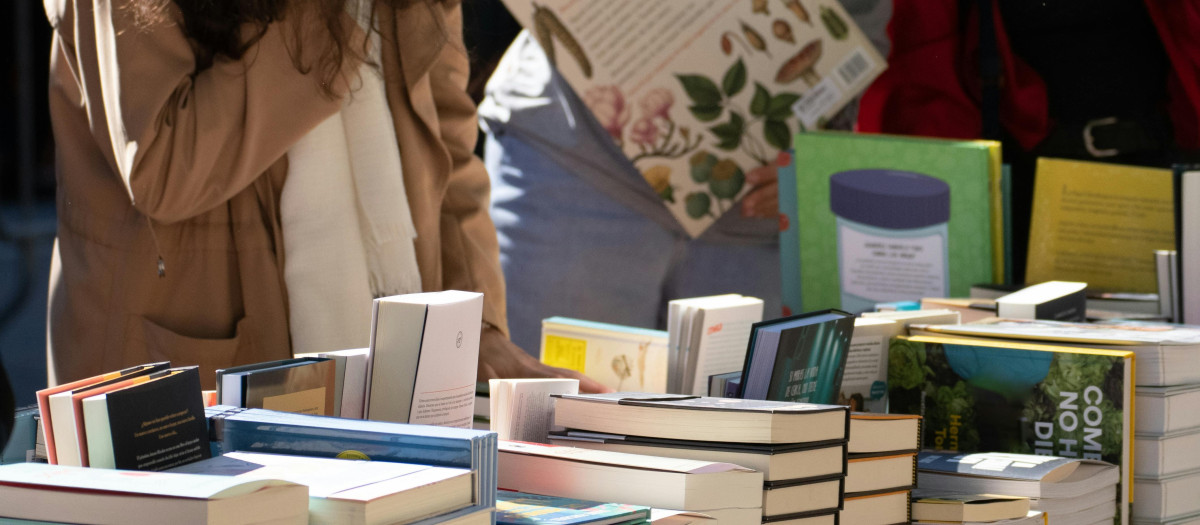 Parada de libros.