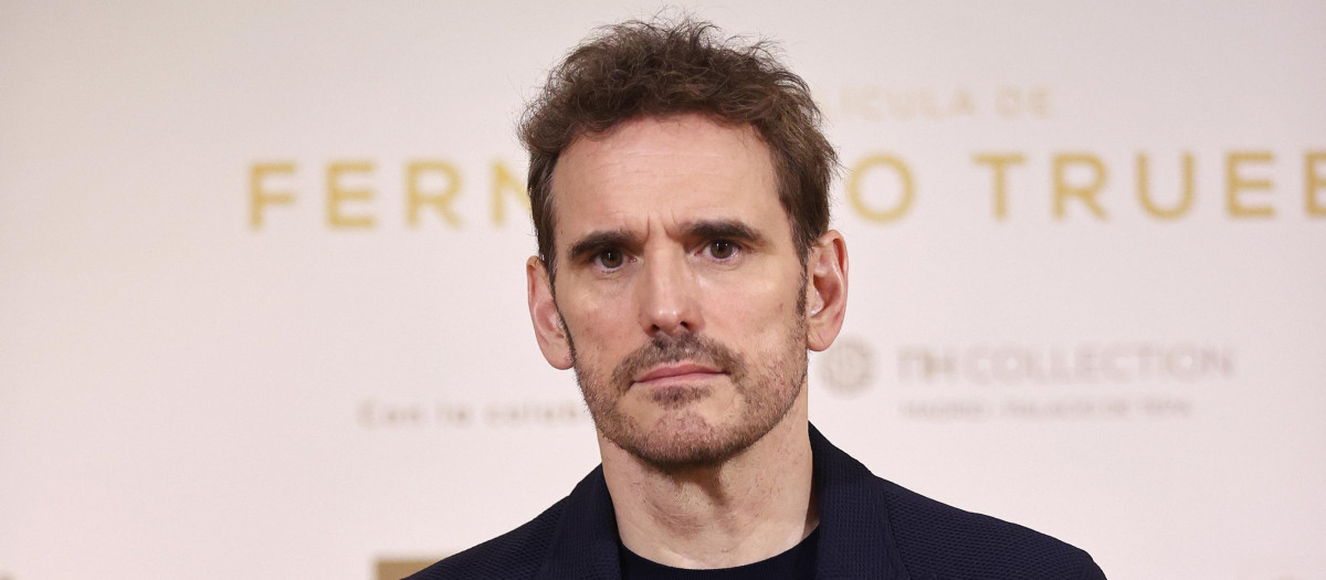 Matt Dillon protagoniza junto a Aida Folch la nueva película de Fernando Trueba, 'Isla perdida', una historia de amor de dos personajes que huyen de su pasado y se encuentran en una isla griega, que se estrena el próximo 23 de agosto y que el equipo presenta este viernes en Madrid. EFE/ J P Gandul