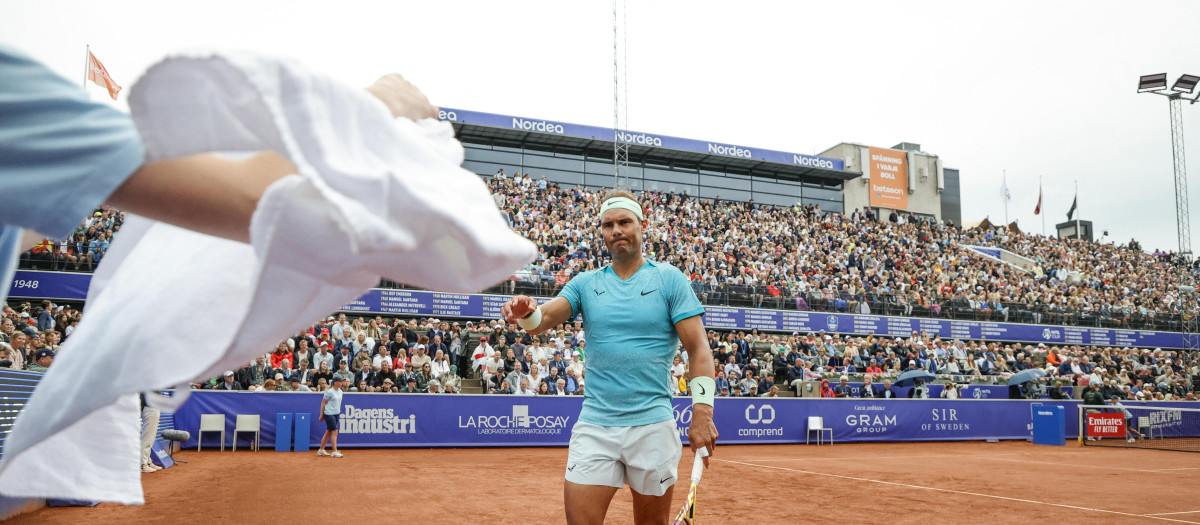 Nadal, en un momento del partido