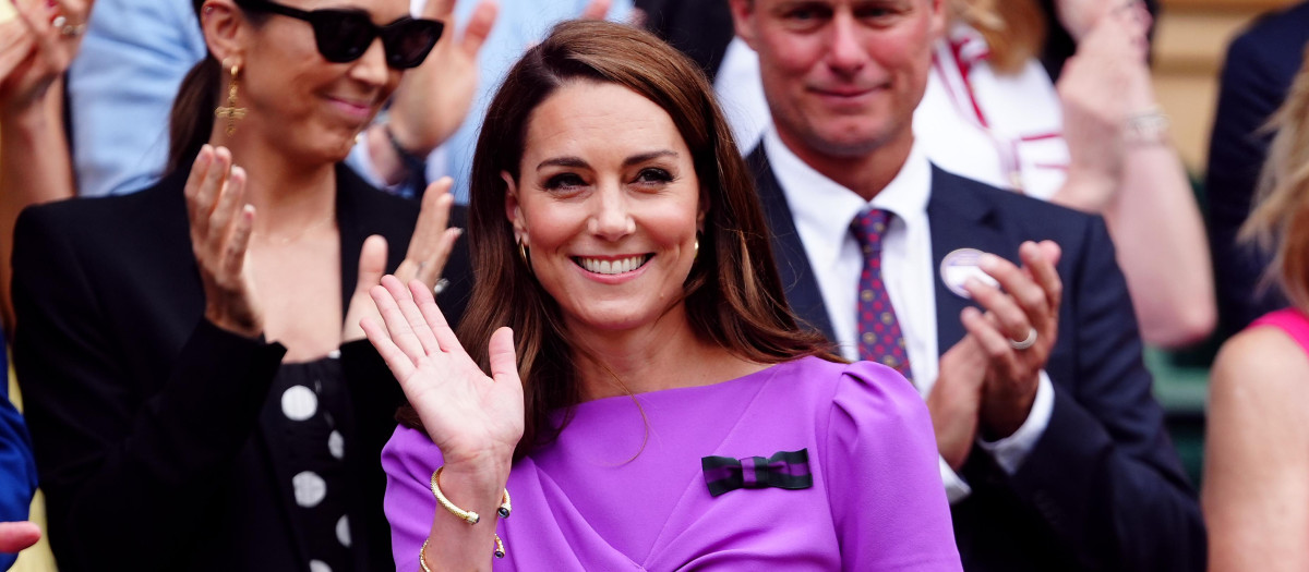 Kate Middleton, en su última aparición pública, en Wimbledon