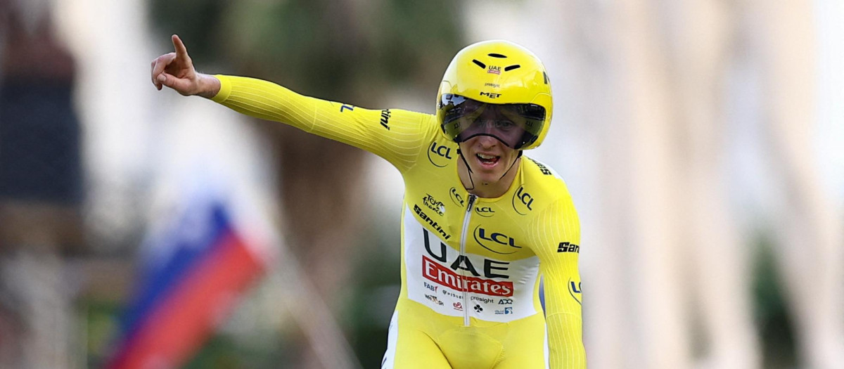 Tadej Pogacar celebra su sexta victoria en el Tour de Francia