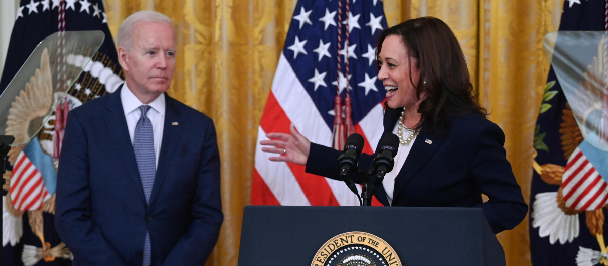 El presidente Joe Biden junto a la vicepresidente Kamala Harris