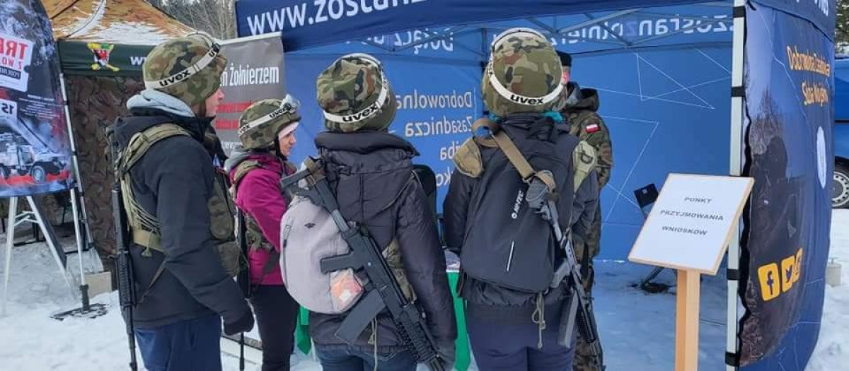 Entrenamiento militar en Polonia