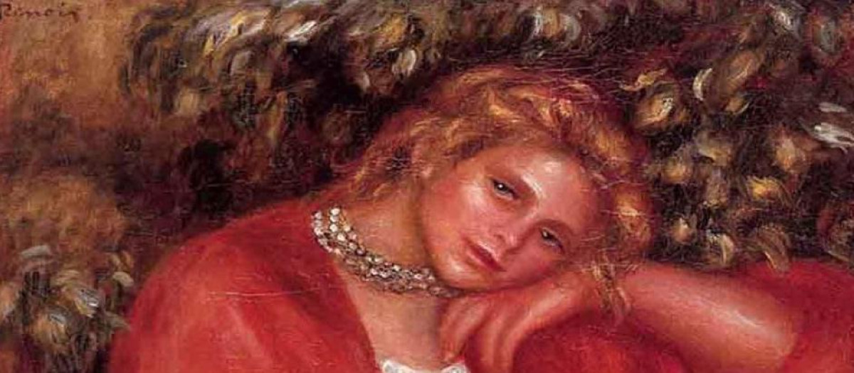 Mujer pensativa de Pierre-Auguste Renoir
