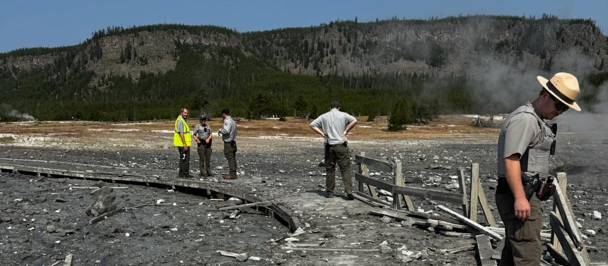 El parque nacional de Yellowstone tras la explosión