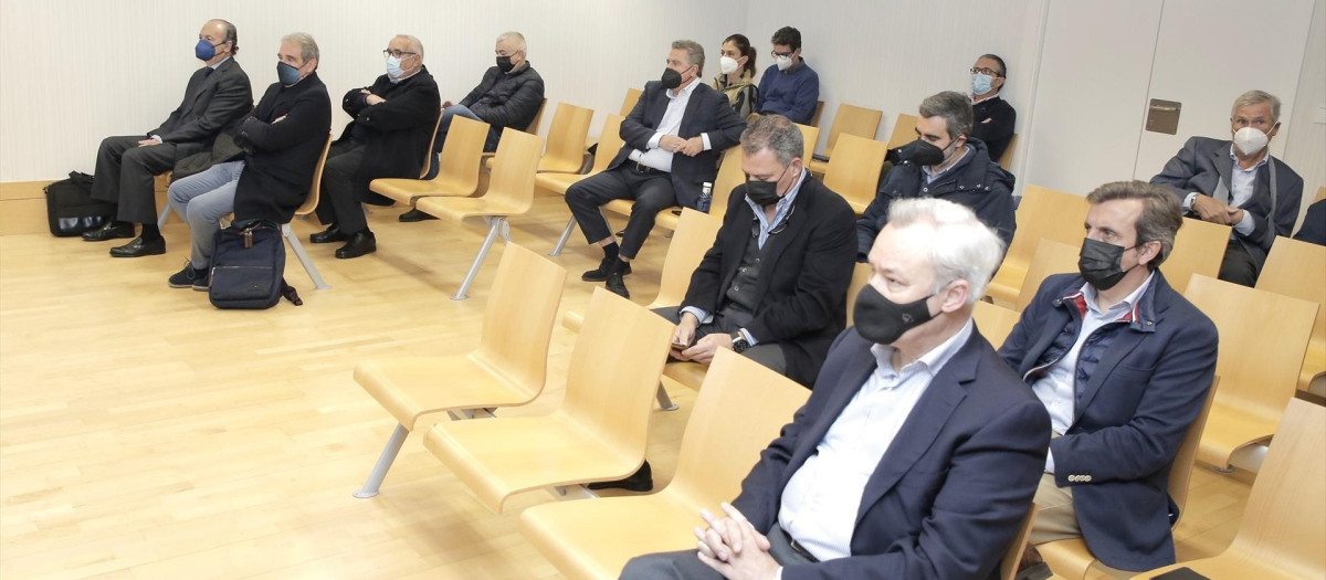 Acusados durante la celebración del juicio del Caso Brugal