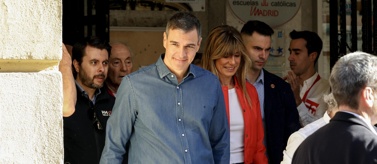Pedro Sánchez y Begoña Gómez