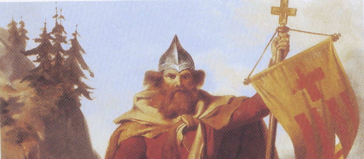 Otger Cataló, en una pintura de Claudio Lorenzale