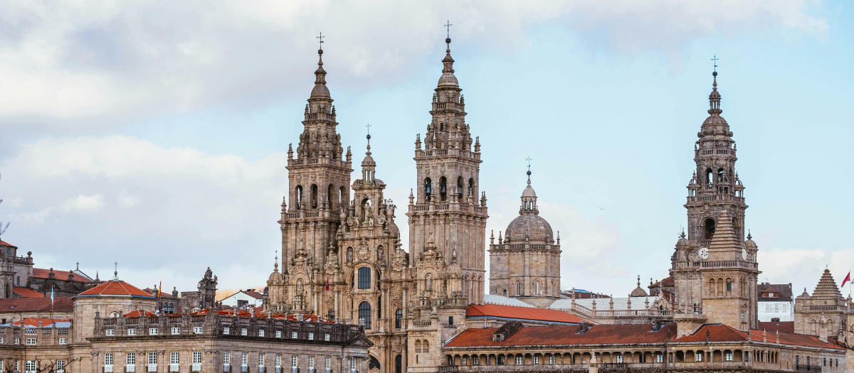 Vista de la Catedral de Santiago de Compostela