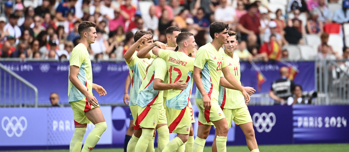La selección española sub-23 ganó con solvencia ante la República Dominicana