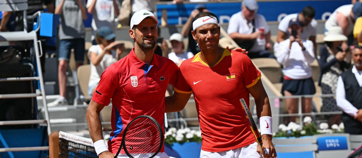 Rafa Nadal y Novak Djokovic en su duelo número 60