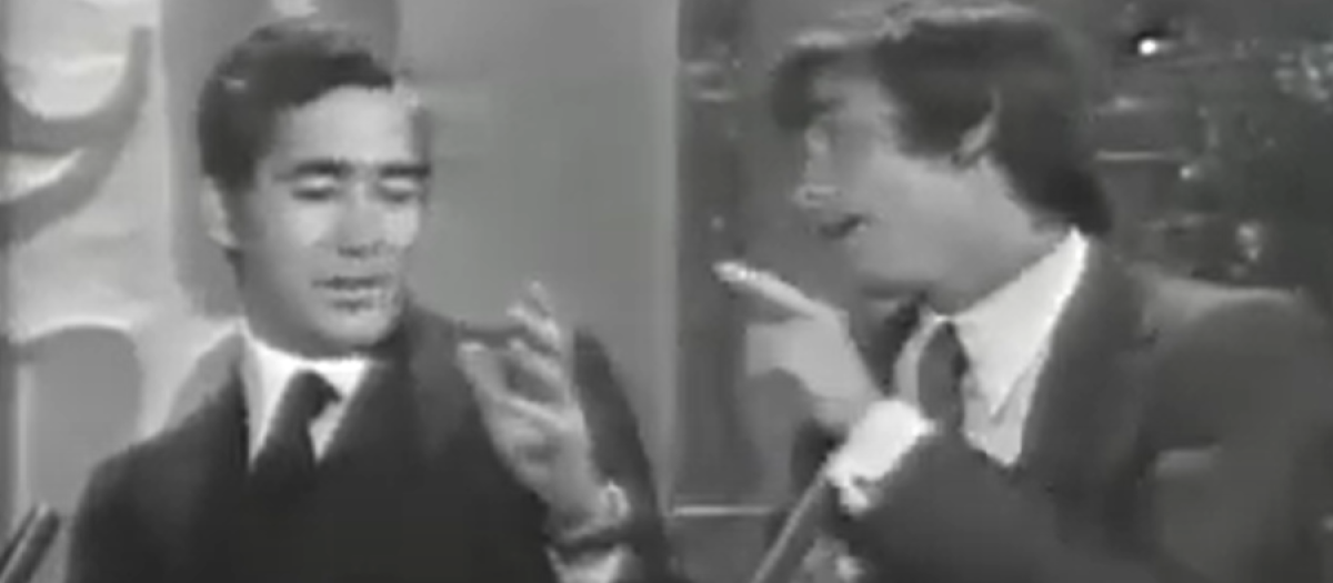 Paco Camino y Palomo Linares discutiendo en Directísimo