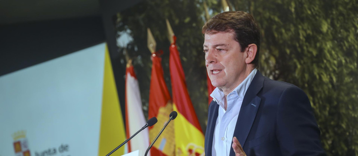 El presidente de la Junta de Castilla y León, Alfonso Fernández Mañueco