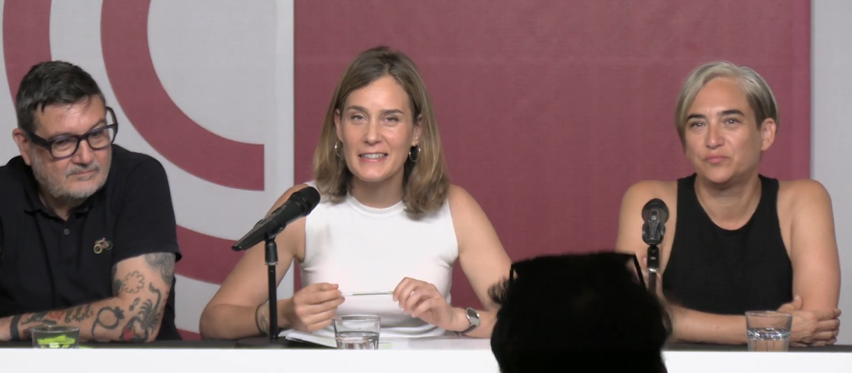 Jéssica Albiach, en la presentación del preacuerdo