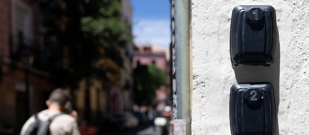 Caja de seguridad para las llaves de una piso de alquiler turístico