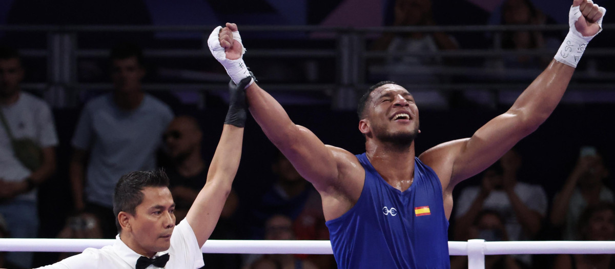 Enmanuel Reyes Pla celebra su triunfo en cuartos de final