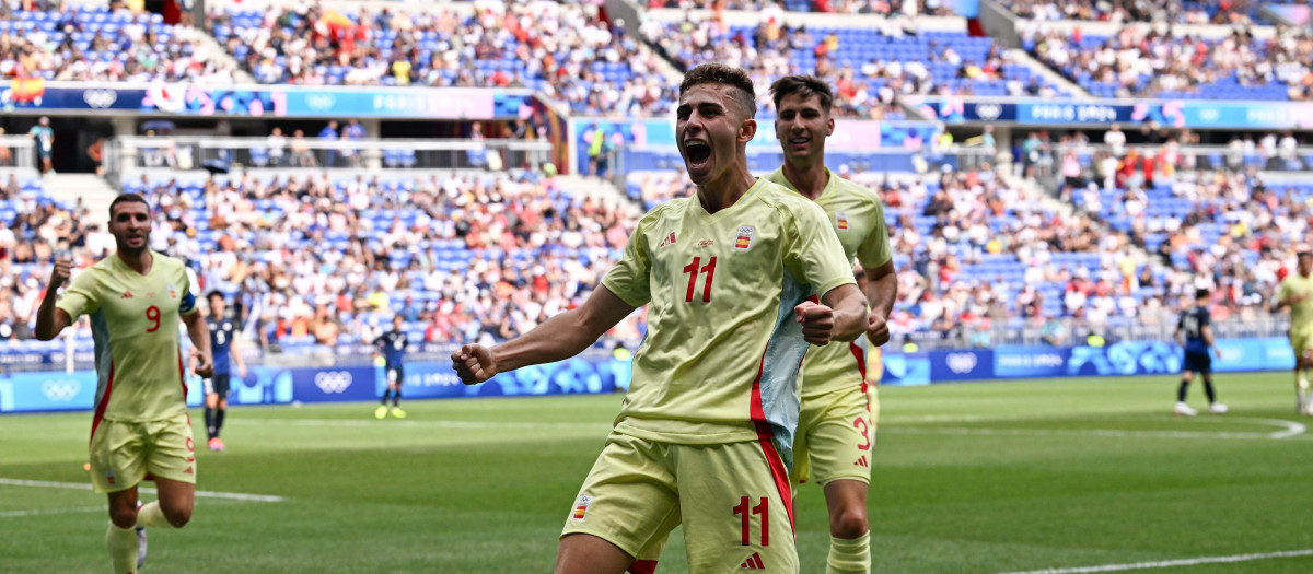 Fermín López fue el protagonista de los cuartos de final con dos goles