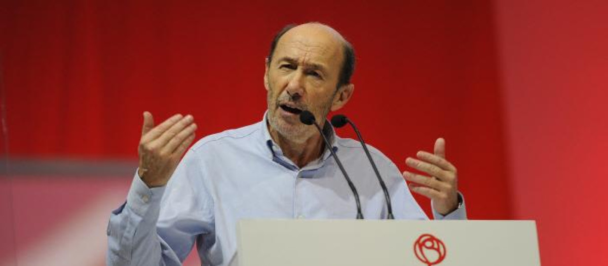 El ex secretario general del PSOE Alfredo Pérez Rubalcaba