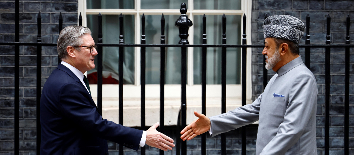 Keir Starmer se ha reunido hoy en Downing Street con Haitham bin Tarik, el sultán de Omán