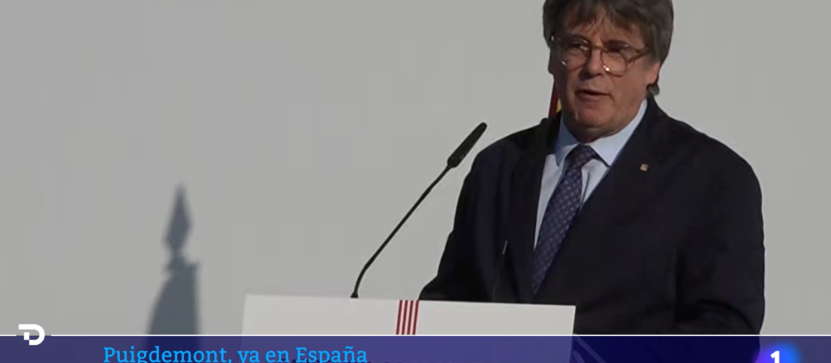 TVE ha cortado la señal de los Juegos Olímpicos en La 1 para ofrecer el discurso de Puigdemont