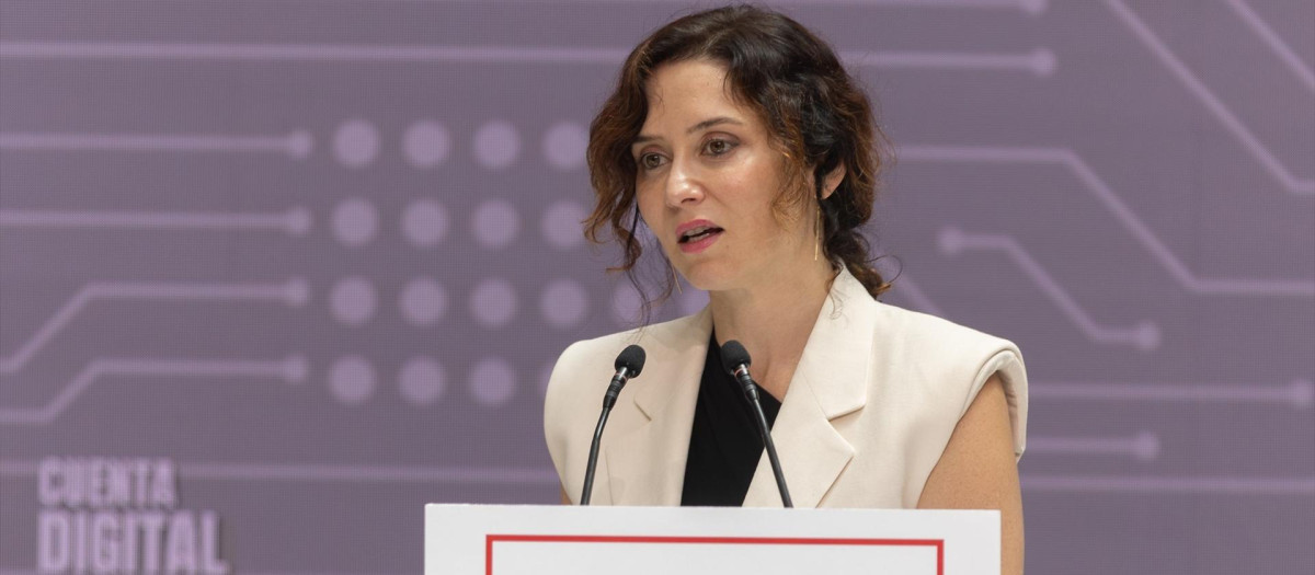 La presidenta de la Comunidad de Madrid, Isabel Díaz Ayuso