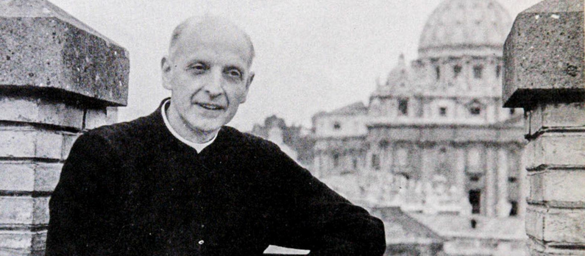 Pedro Arrupe, en Roma