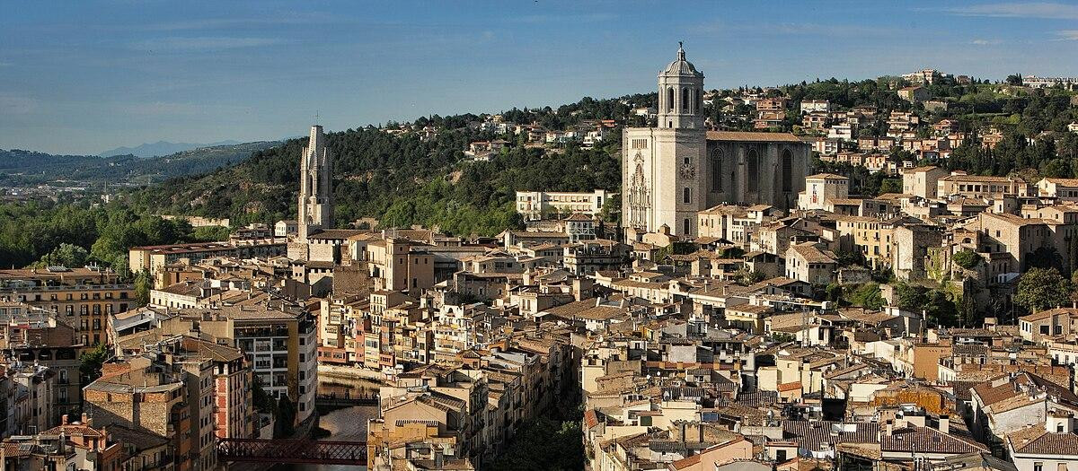 Imagen panorámica del centro de Gerona