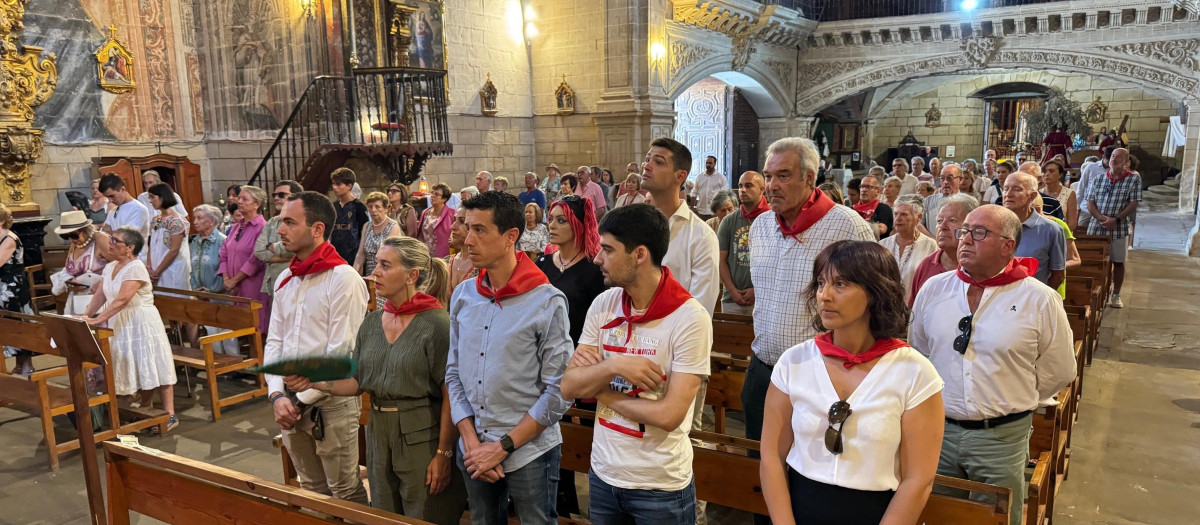 La iglesia de Labastida (Álava) se llenó para la fiesta de las Reliquias De los Santos Mártires de Cardeña