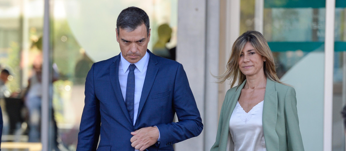 Pedro Sánchez and Begoña Gómez Fernández  en Madrid  August, 2019.