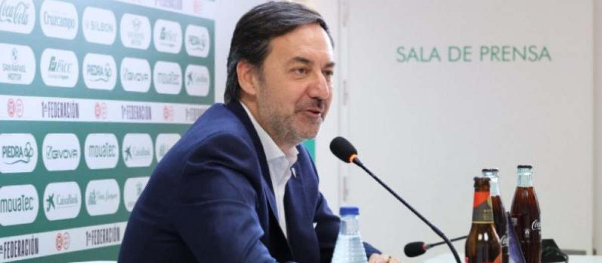 Antonio Fernández Monterrubio en una comparecencia de prensa