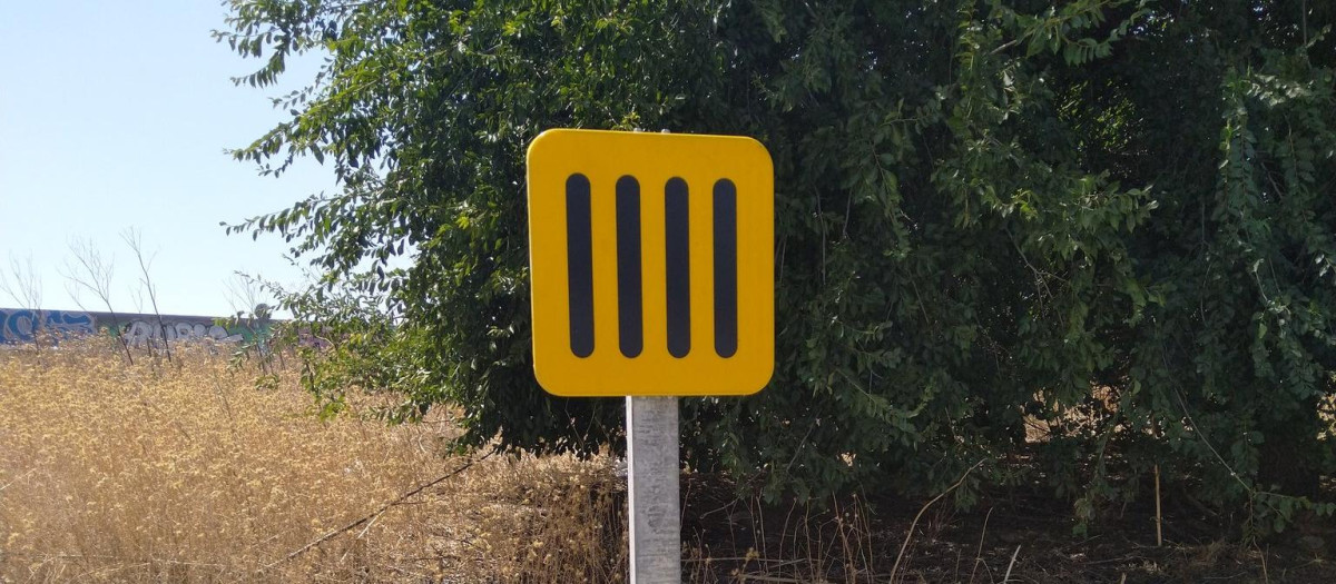 Una señal de tráfico muy poco corriente