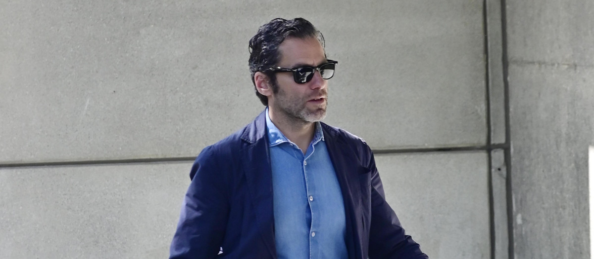 Politician Borja Semper during burial Josep Pique in Madrid 07 April 2023