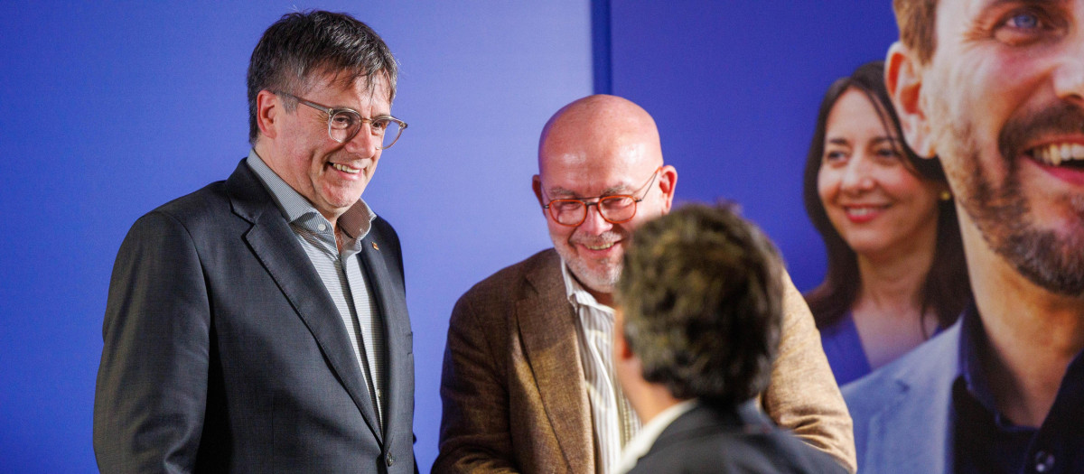 Carles Puigdemont, con Gonzalo Boye
