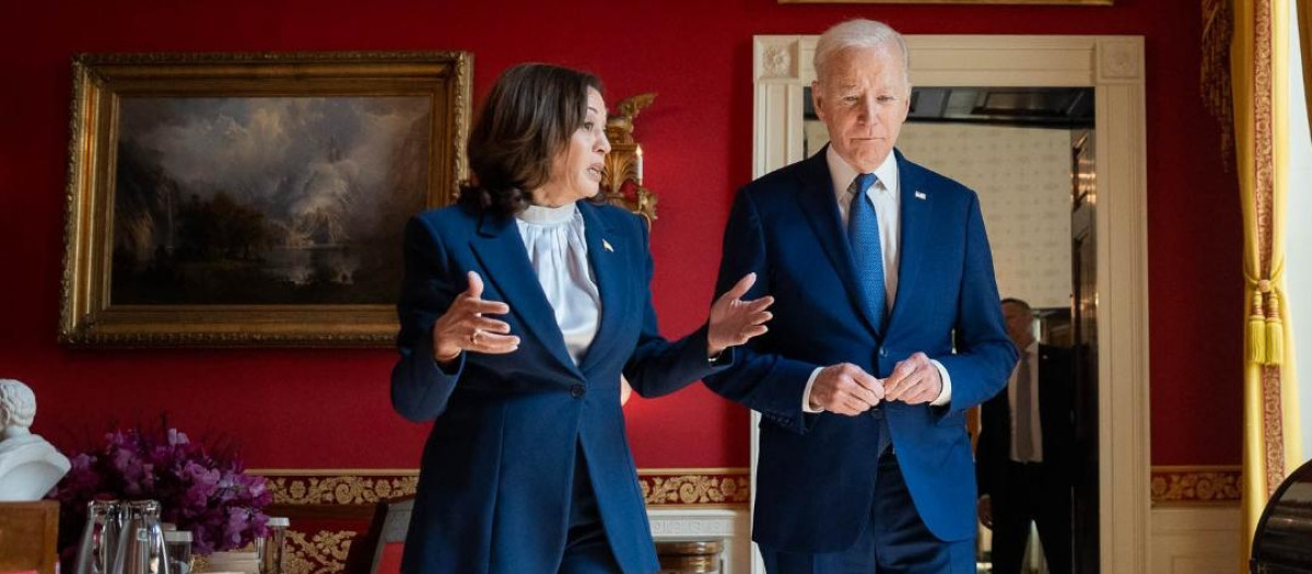 Kamala intenta captar el voto alabando a Biden: Es un líder que lucha por el pueblo estadounidense