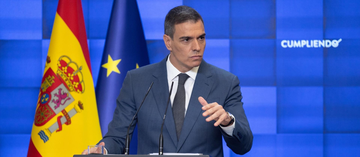 El presidente del Gobierno, Pedro Sánchez
