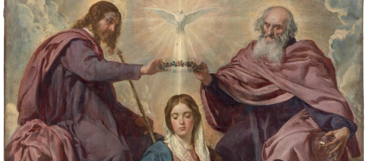 La coronación de la Virgen, de Diego Rodríguez de Silva y Velázquez