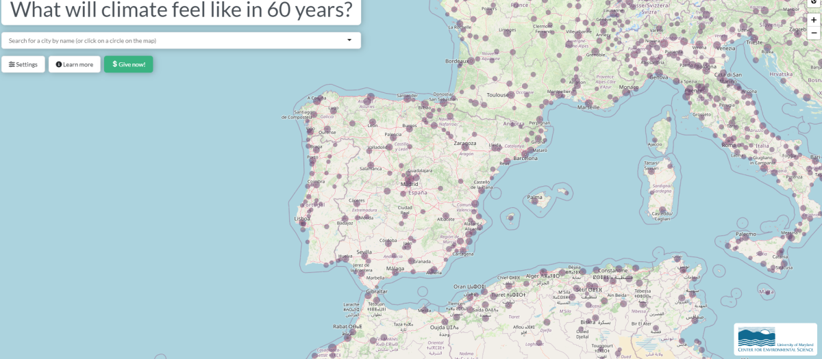 ¿Qué tiempo hará en tu ciudad en el 2080?