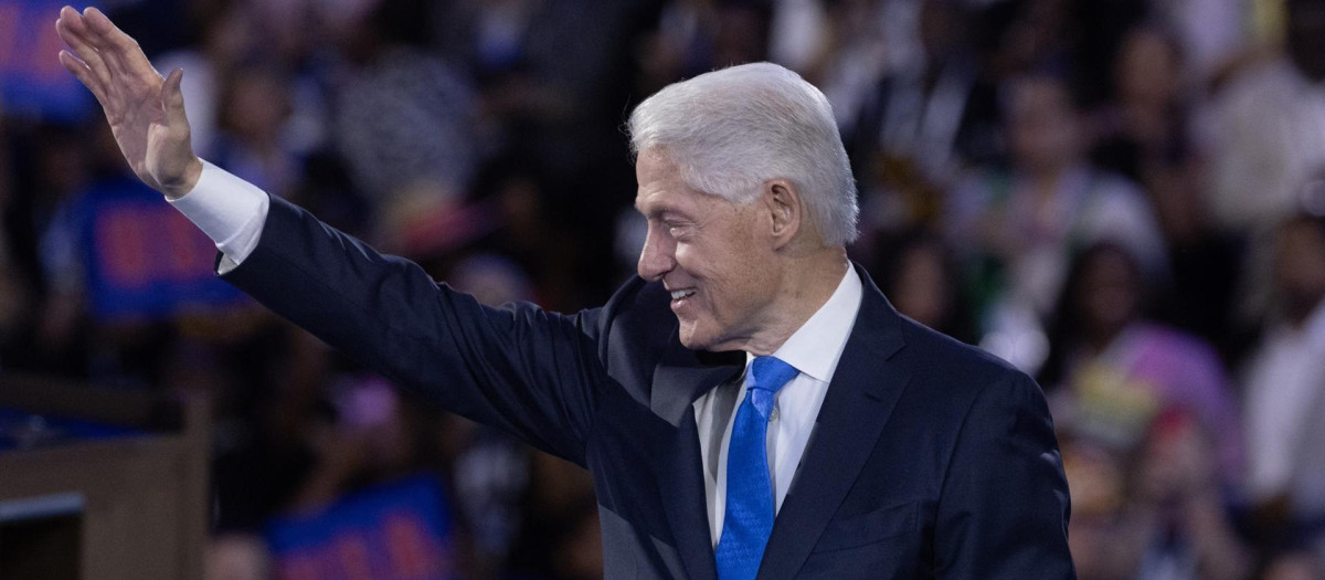 Bill Clinton durante la Convención