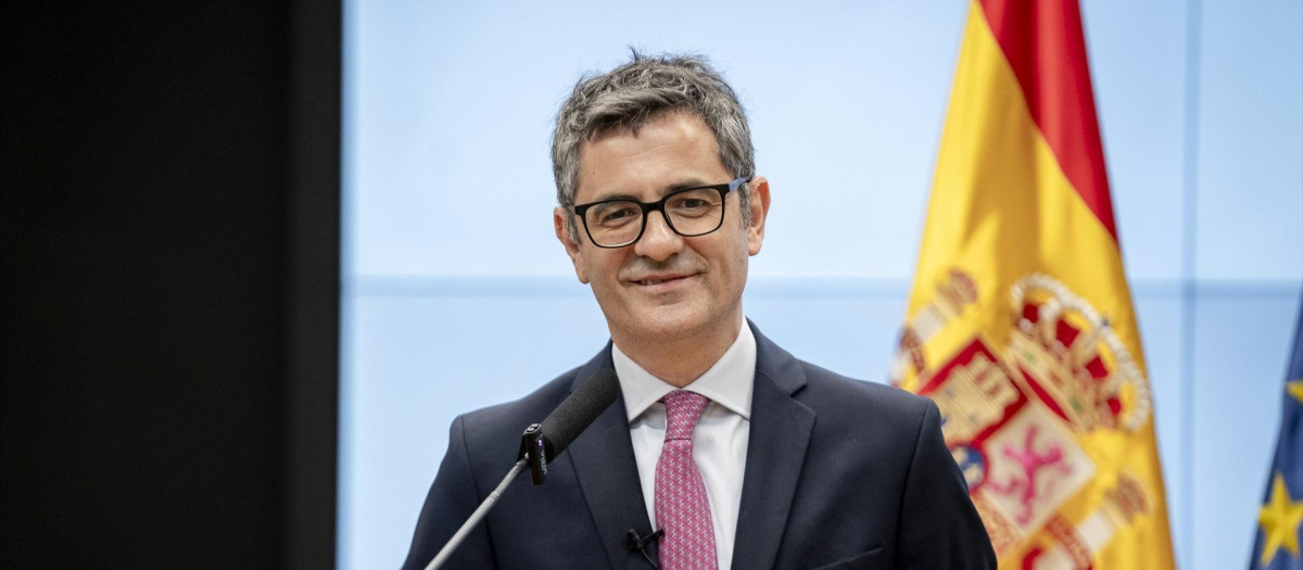 El ministro de la Presidencia, Justicia y Relaciones con las Cortes, Félix Bolaños