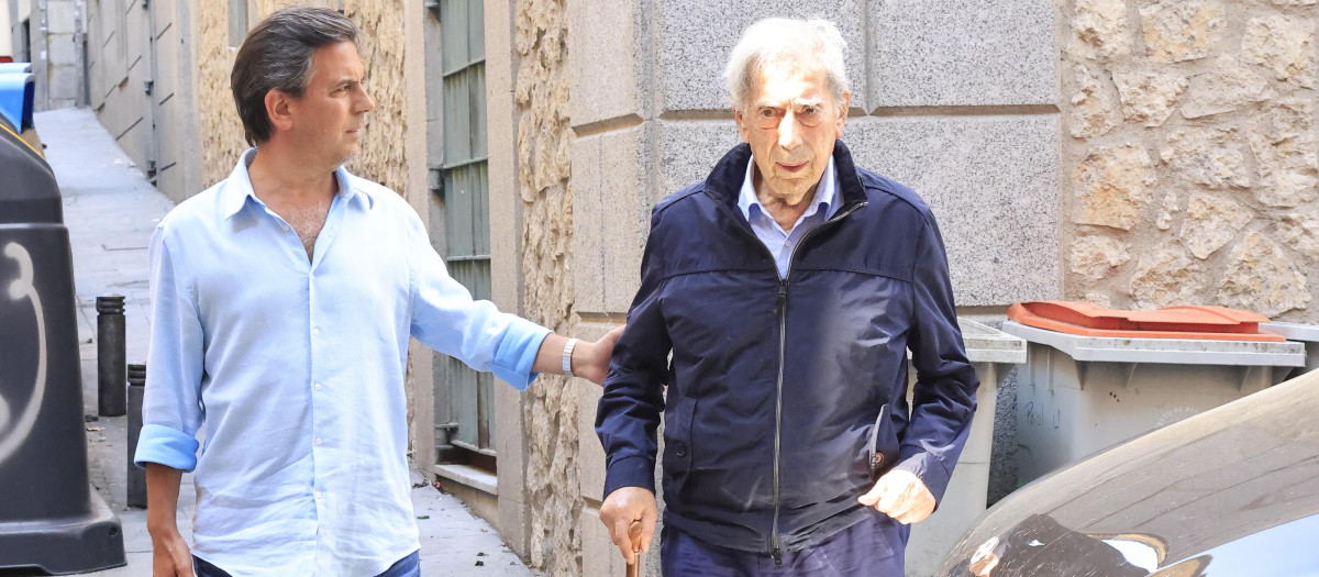 Writer Mario Vargas Llosa in Madrid, July 27, 2024