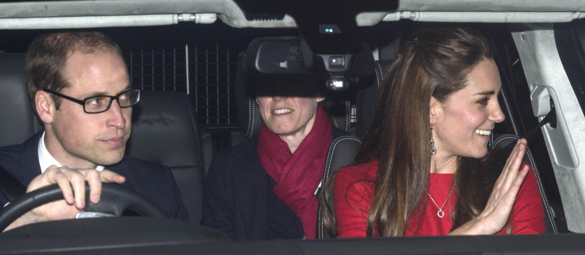 Prince William and Catherine Duchess of Cambridge with nanny Maria Teresa Turrion Borrallo in  London, Britain - 17 Dec 2014
