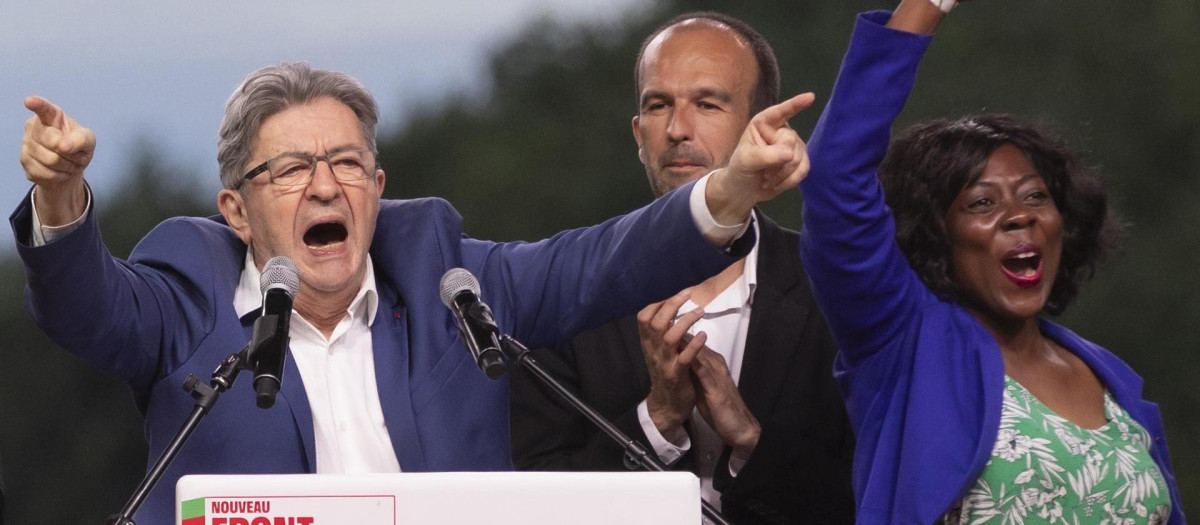 El líder del partido de izquierda radical francés, La Francia Insumisa, de Jean-Luc Melenchon