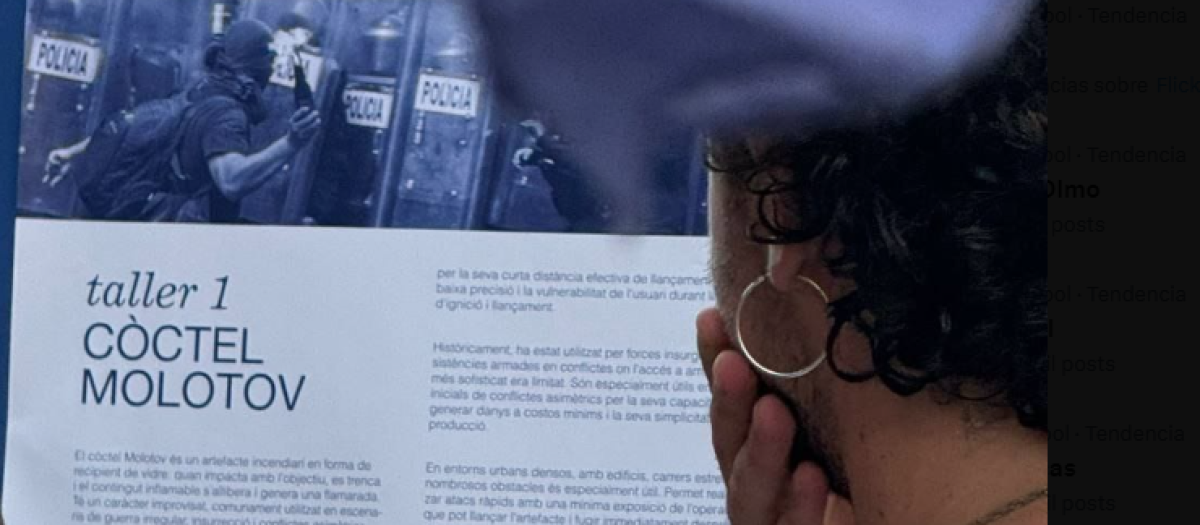 Imagen del folleto del 'Taller 1: Cóctel Molotov' en Granollers