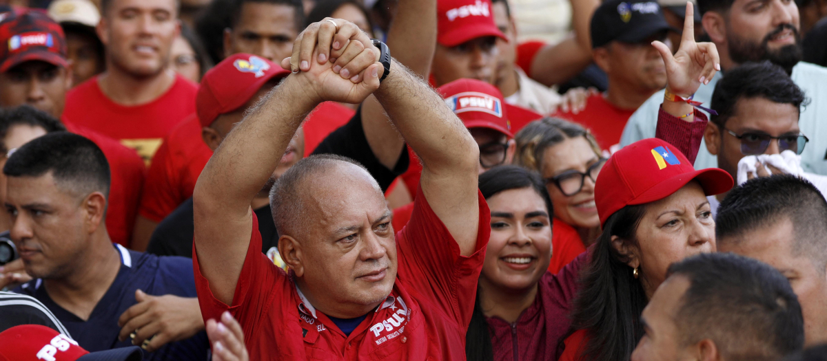 Diosdado Cabello Rondón, ministro de Relaciones Interiores, Justicia y Paz de Venezuela